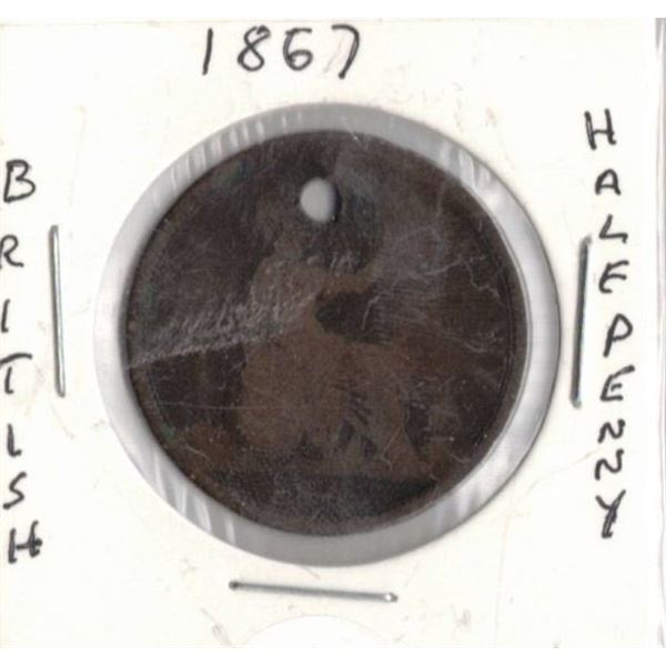 1867 British Half Penny
