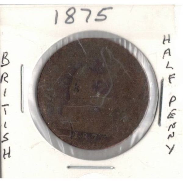 1875 British Half Penny