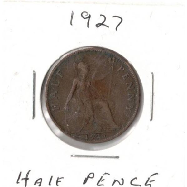 1927 Half  Pence British