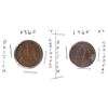 TWO 1965 British Caribbean Coins 1 Cent and 5 Cent