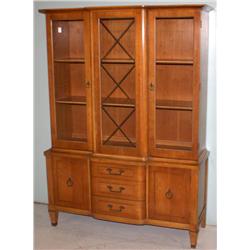 Vintage Wood China Cabinet