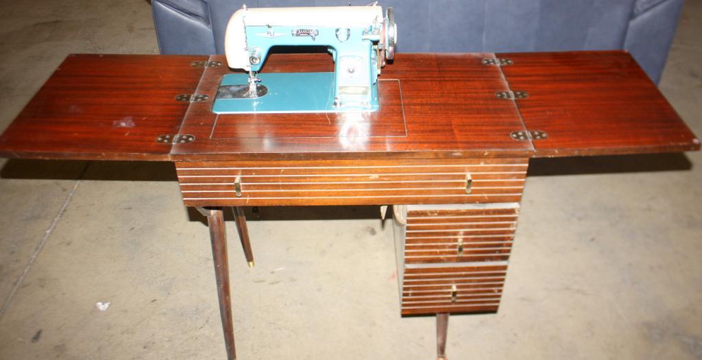 Vintage Signature Sewing Machine and Table