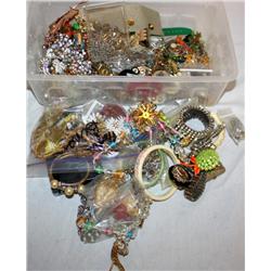 Box of Costume Jewelry-- Might Find a Gem