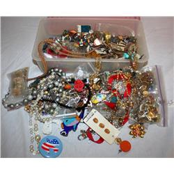 Box of Costume Jewelry-- Might Find a Gem