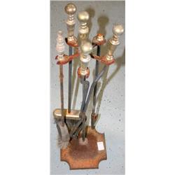 FIRE PLACE TOOLS W/ CANDLE STAND
