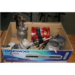 BOX OF MISC. AIR GUN  PARTS