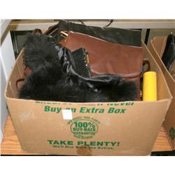 BOX LOT OF MISC. PURSES