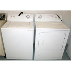 WHIRLPOOL WASHER &  GAS DRYER