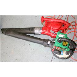2 LEAF BLOWERS GAS & ELECTRIC