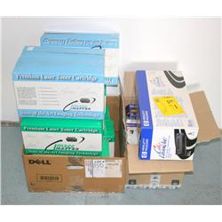LOT OF MISC TONER CARTRIDGES