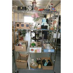 RACK LOT OF MISC. HOME APPLAINCES