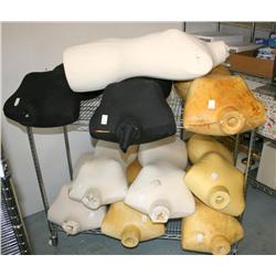 RACK LOT OF MISC. MANIKINS
