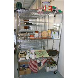 RACK LOT OF MISC ITEMS
