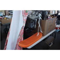 Table lot of miscellaneous household items