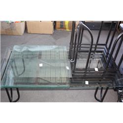 Glass end table and Glass coffee table