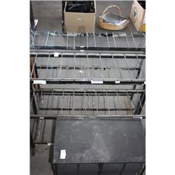 Lot of 3 miscellaneous black racks