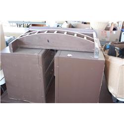 Two night stands coffee table, magazine rack