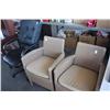 Image 1 : Lot of 3 chairs 2 wicker 1 office