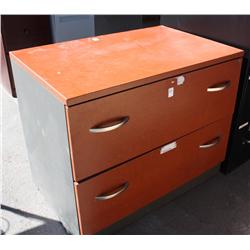 Wood lateral filing cabinet