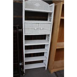 White Whicker Shelf