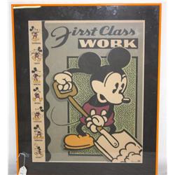 Reproduction Mickey Mouse Disney Poster