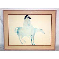 Framed Print of Horse and Rider and
