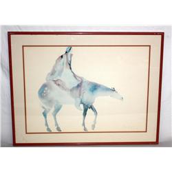 Framed Print of Horse and Rider