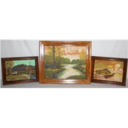 3 Oils on Board --- Times the Money