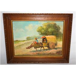 Framed Oil on Canvas