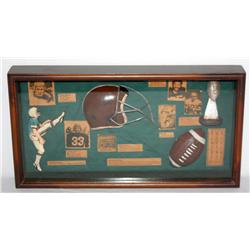 Framed Football Collage 11" x 21"