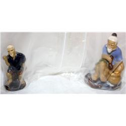 2 Vintage Small Oriental Figurines