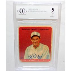 1933 Goudey-- Woody English