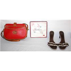 Lot of Dooney & Bourke Leather Handbag &
