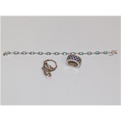 Sterling Silver Rings & Bracelet