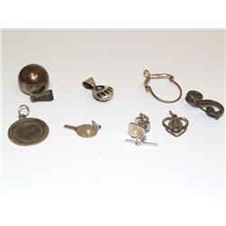 Lot of Sterling Silver Pendants & Pins
