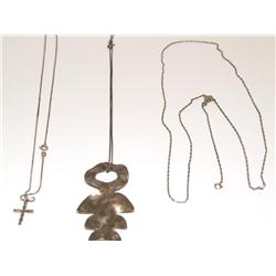 Lot of 3 Sterling Silver Chains