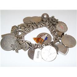 Vintage Lang Sterling Silver Charm Bracelet