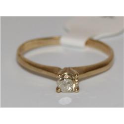 14K Gold Ring With 20 pt Diamond