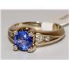 Image 2 : 1.00Ctw AAA Tanzanite Round & Diamonds F.R.D Desig