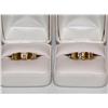 Image 1 : 14K Gold & Diamond Matching His/Hers Wedding Bands