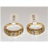 Image 2 : 14K Gold & Diamond Matching His/Hers Wedding Bands