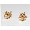 Image 1 : 14K Gold & Diamond Earrings