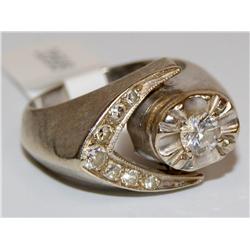 3/4Ctw Diamond Vintage Hand Made Heavy Ring