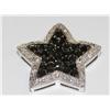 Image 1 : White & Black Diamonds Star Design Pendant
