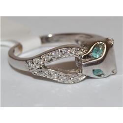 Italian Diamonds Jaguar Design Hand Made Ladies Ri