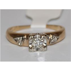 14K Gold wedding Band With Diamonds