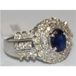 1.00ctw Diamonds 2.00Ctw Cashmere Sapphire & Diamo