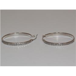 SLC 925 sterling earrings WITH CZ Diamonds