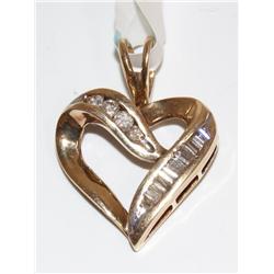 1/2Ctw Diamonds Heart Design Ladies Pendant