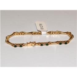 AAA Colombian Emerald & Diamonds Ladies Tennis Bra